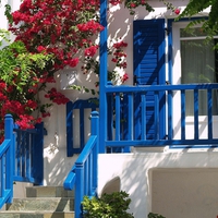 Mykonos Town House Entrance