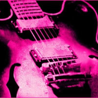 Wallpaper Guitar Grunge Pink