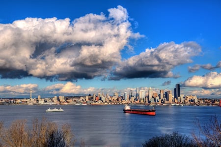 Seattle HiRez - ship, clouds