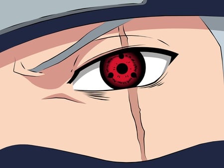 kakashi`s eye - anime, naruto