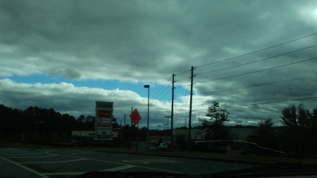 Break in the clouds! - clouds, cool, dark, sky