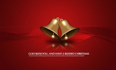 Merry Christmas! - qoute, red, card, word, craciun, christmas, bell