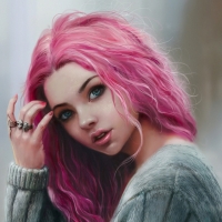 Pink hair