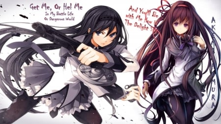 Akemi Homura New 03 (My Theme) V2 - akemi homura, my wall, girl, anime, corel, madoka