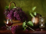 BASKET OF LILACS