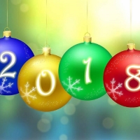 Colorful New Year 2018