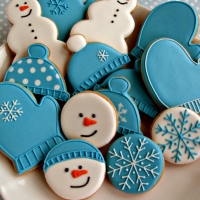 Blue Or White Sugar Cookies