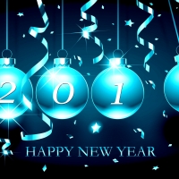 New Year in Blue