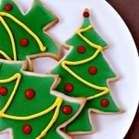 Green Christmas Trees Cookies