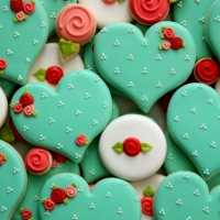 Green And White Sugar Cookies