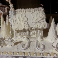 White Gingerbread House