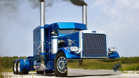 peterbilt - peterbilt, semi, rig, truck