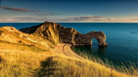 Durdle Door - England, water, beach, sea, ocean, sand, nature, Wareham, Durdle Door, UK