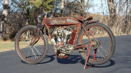 1915 Indian Twin Board Track Racer - Bike, 1915, Rust, Classic