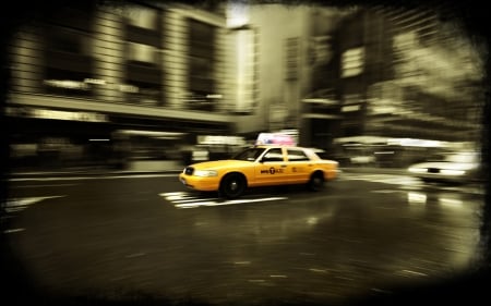 Taxi - Car, Transport, Yellow, Taxi