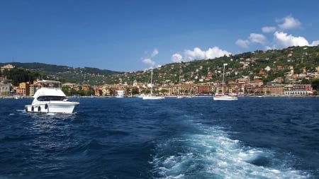 bolero - bocelli, melody, holiday, beach, boat, sea