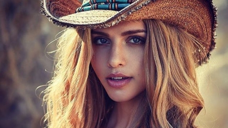 Hi There - hat, girl, woman, model