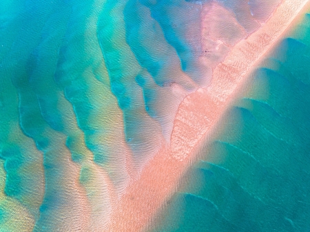 Beach - skin, water, view from the top, summer, blue, beach, sea, sand, texture