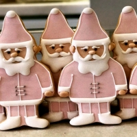 Pink Gingerbread Elves