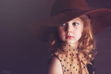 Little lady - jennifer lappe, hat, girl, little, copil, child