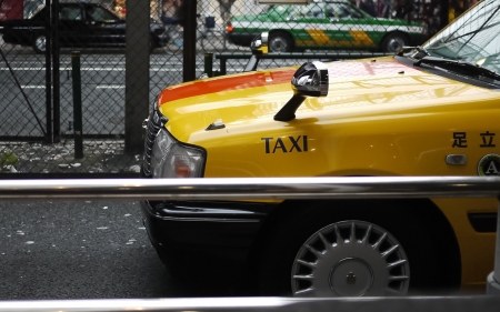 Taxi - taxi, transport, yellow, car