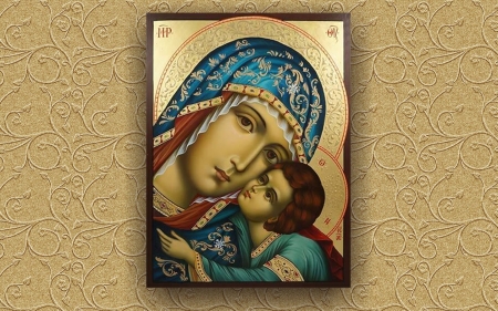 Mother of God - icon, Virgin, Mary, Child, Jesus