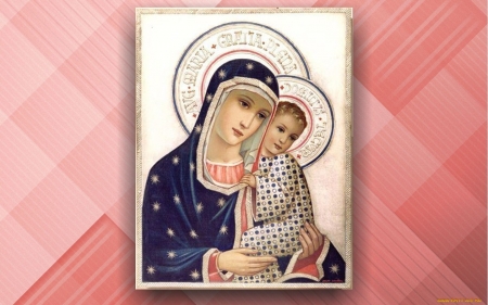 Ave Maria - icon, Virgin, Mary, Child, Jesus