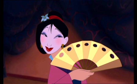 Mulan - Mulan, Women, Cartoon, Fan, Hand