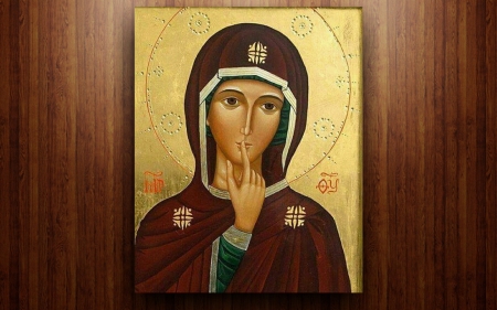 Silence of Mary - mary, icon, silence, virgin