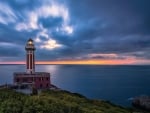 lighthouse sunset