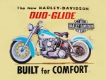 Harley Davidson Duo Glide tin sign