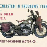 Harley Davidson Freedoms fight tin sign