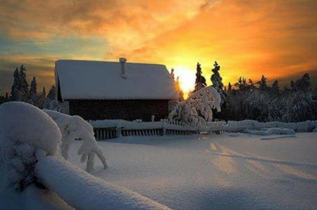 Beautiful Winter - sunsets, sky, winter, beauty, photography, nature, snow