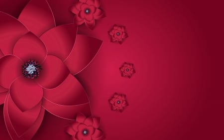 Abstract flower - Colour, Red, Flower, Abstract