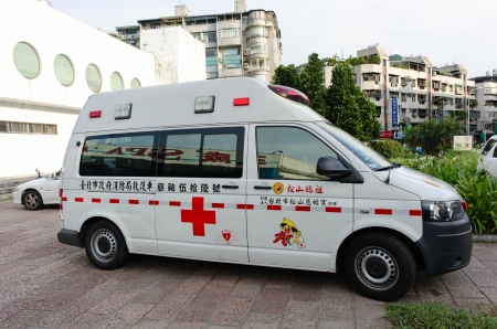 volkswagen t5 ambulance - volksawagen, fire, ambulance, city, taipei, department