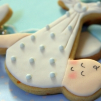 Stork Baby  Shower Cookies