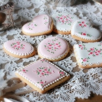 Beauty Hand Painted Vintage Cookies