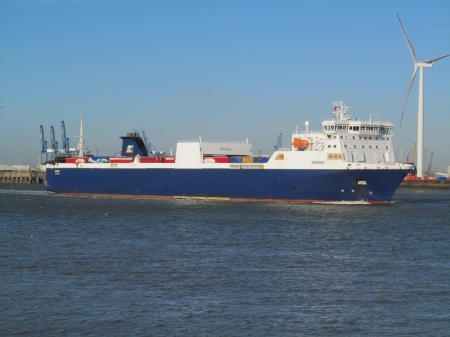 Norsky Cargo Ship - Cargo, Commercial, Boats, Ships, UK, River Thames