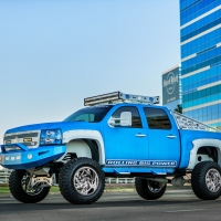 Custom Blue Chevy Lift