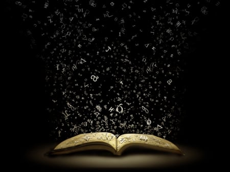 Book - shine, dark, book, wallpaper