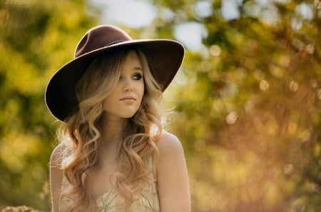 Missing Jake . . - women, fun, jake, lonely, female, hats, fashion, models, western, cowgirl, style, outdoors, blondes, ranch