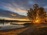 Sunset on the River