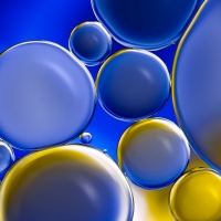 Water drops in oil