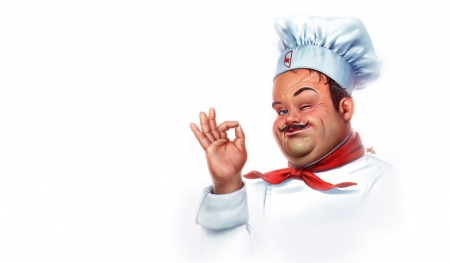 Chef - hat, man, child, fantasy, chef, white, hand, ricardo chucky, luminos