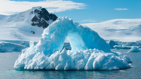 Blue Iceberg - ice, nature, iceberg, blue, winter, sea