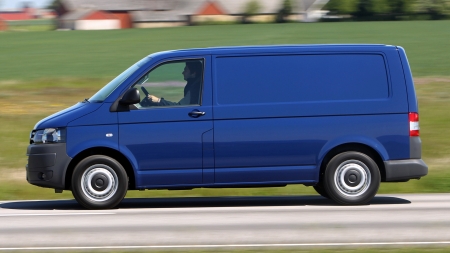 volkswagen transporter - panelvan, grass, transporter, volkswagen