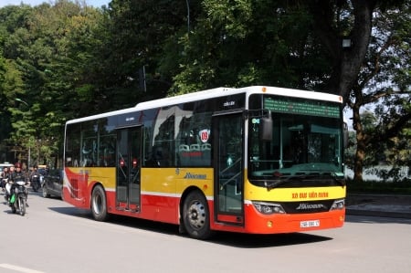 hanoibus - bus, hanoibus, street, vietnam