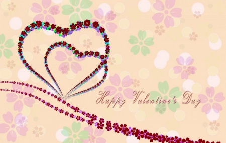 Happy Valentine Day - Happy, Day, Valentine, Heart, Abstract