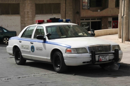 jordanian police car - ford, police, jordan, car