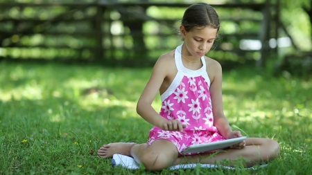 Little girl - dainty, pretty, summer, pink, pure, leg, child, fair, princess, face, nice, bonny, tablet, kid, childhood, beauty, baby, Hair, Belle, comely, white, green, cute, computer, wallpaper, play, people, blonde, grass, sit, game, DesktopNexus, sightly, beautiful, photography, girl, lovely, sweet, hand, little, adorable, feet